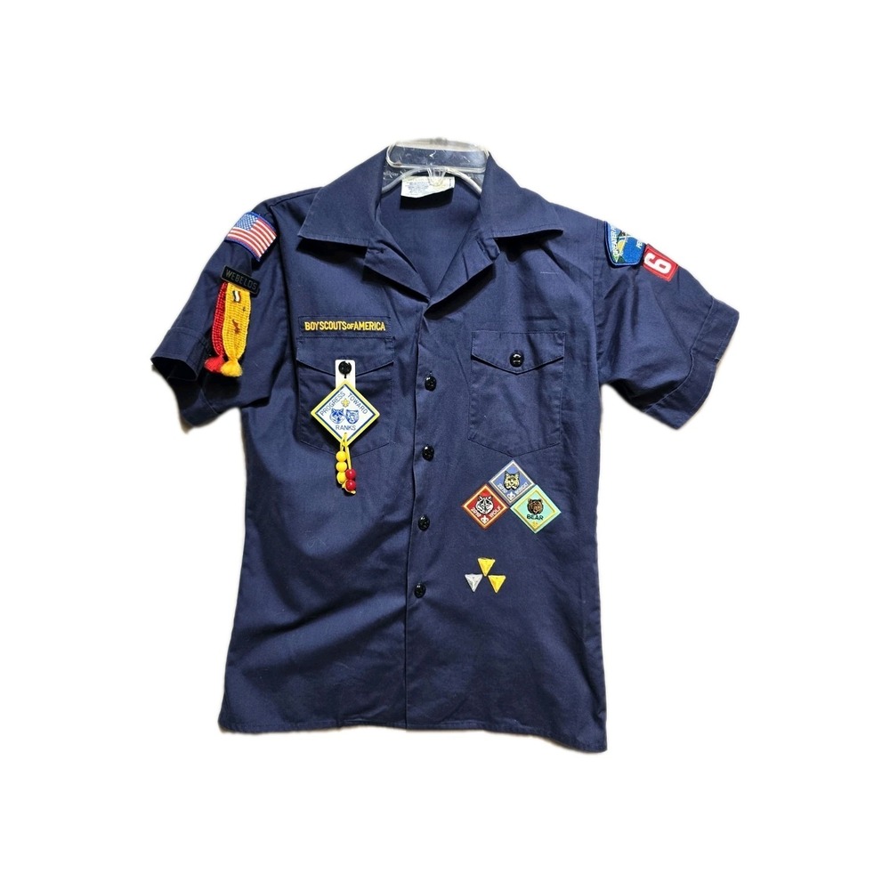 Boy Cub Scouts Shirt Patches & Pin, USA Youth Large, Pittsburgh Pa Counsil